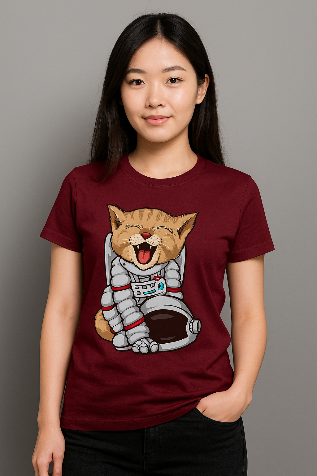 BeSpoken™ | Women’s Cosmic Cat Graphic Tee