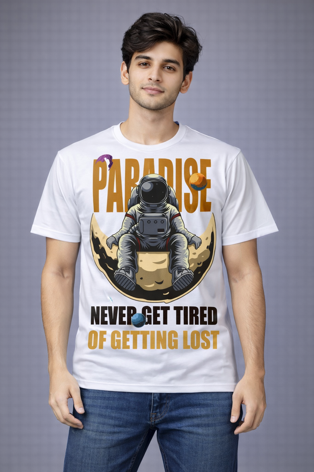 BeSpoken™ | Men’s Never Get Tired of Getting Lost Graphic T-Shirt