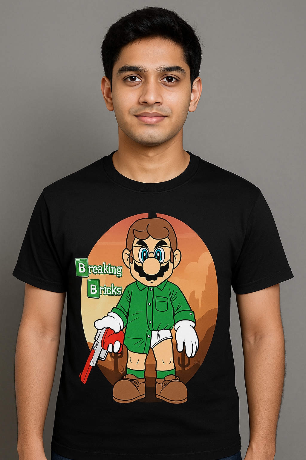 BeSpoken™ | Men’s Breaking Bricks Graphic T-Shirt