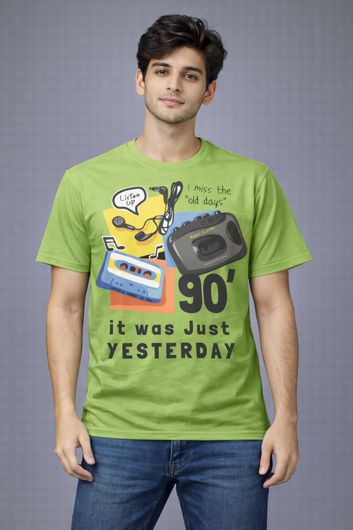 BeSpoken™ | Men’s 90’s Was Just Yesterday” Graphic T-Shirt