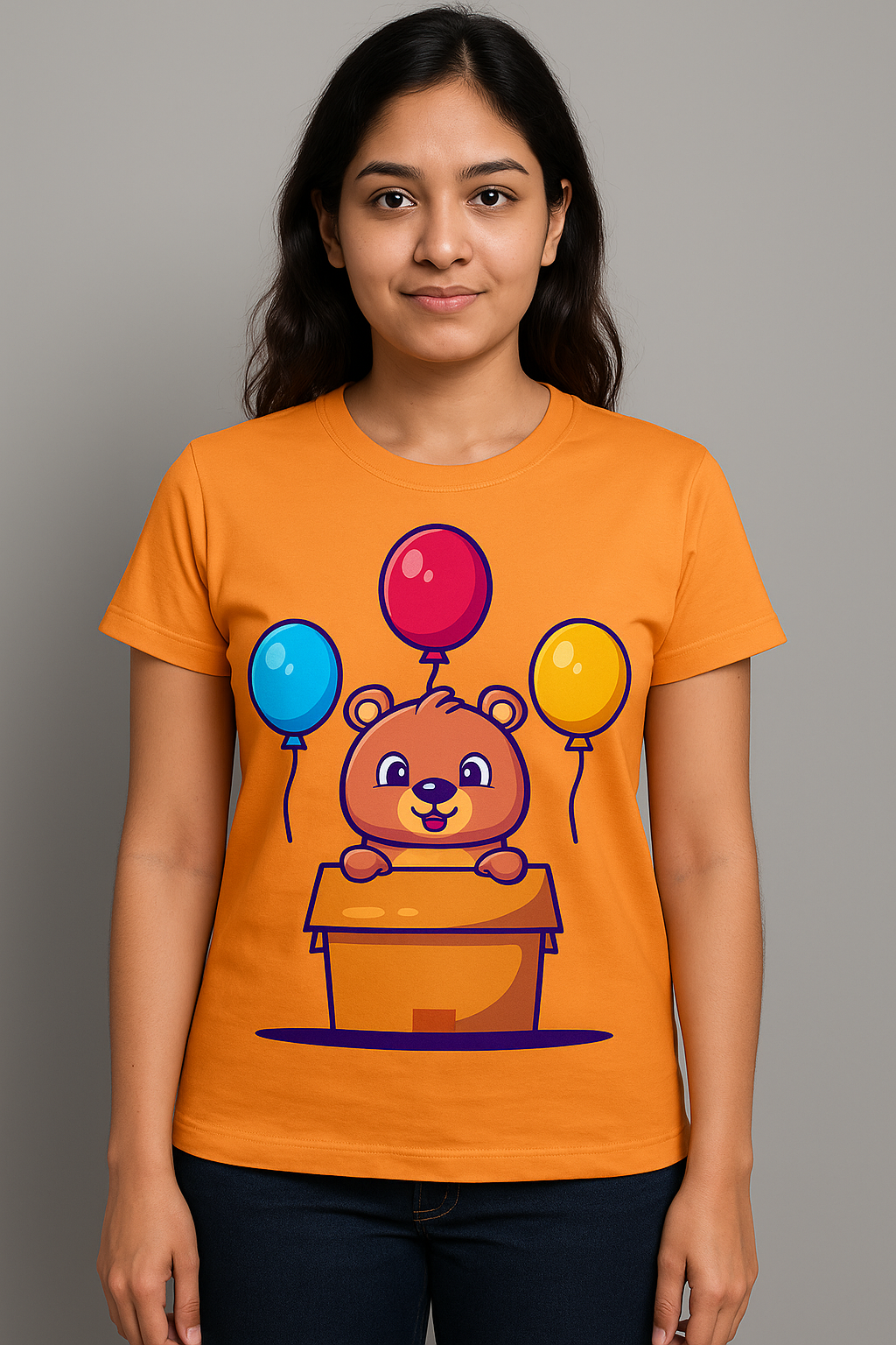 BeSpoken™ | Women’s Playful Bear Balloon Tee