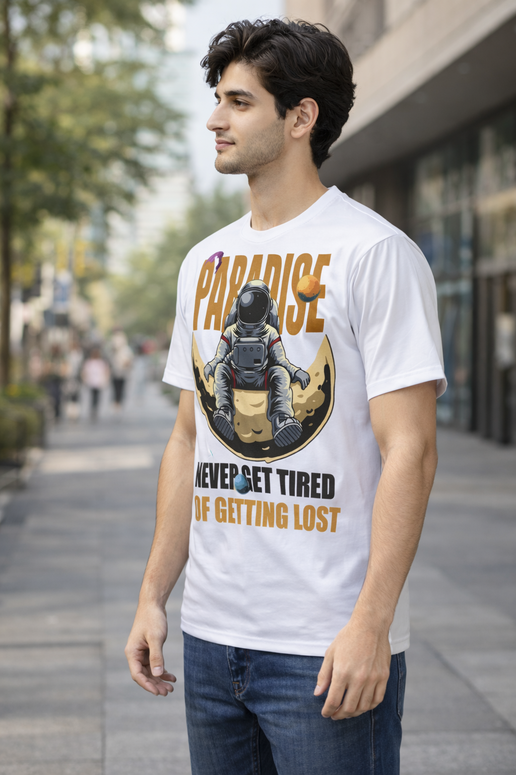 BeSpoken™ | Men’s Never Get Tired of Getting Lost Graphic T-Shirt