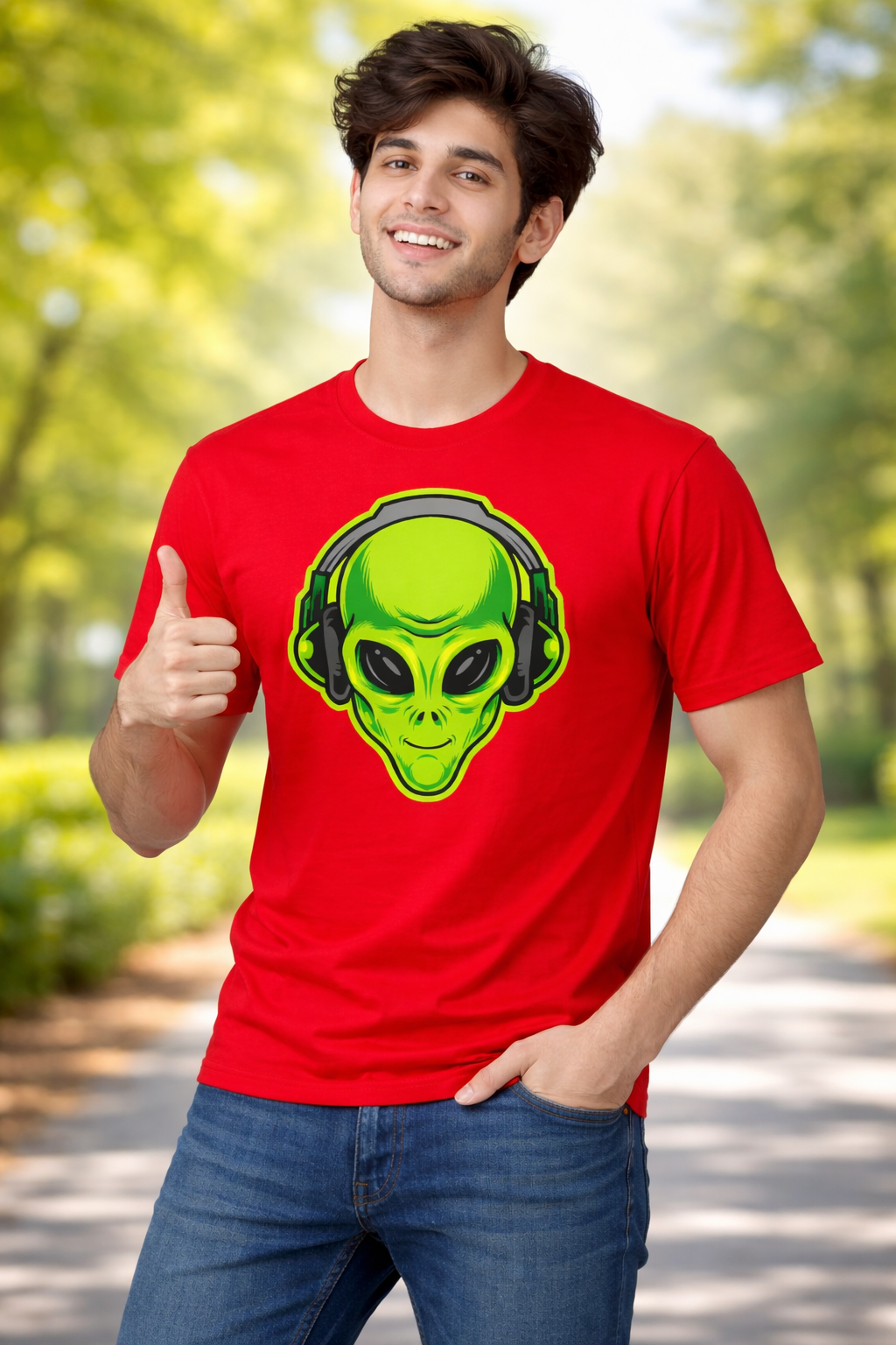 BeSpoken™ | Men’s Alien Frequency Graphic T-Shirt