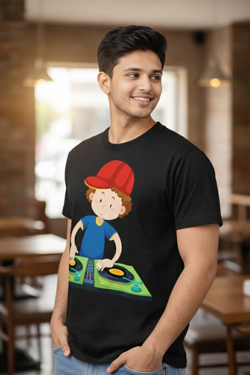 BeSpoken™ | Men’s Little DJ Graphic T-Shirt