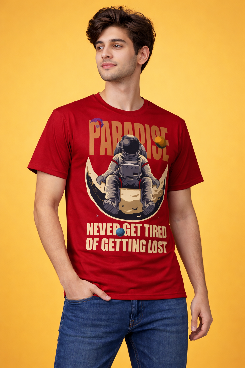 BeSpoken™ | Men’s Never Get Tired of Getting Lost Graphic T-Shirt