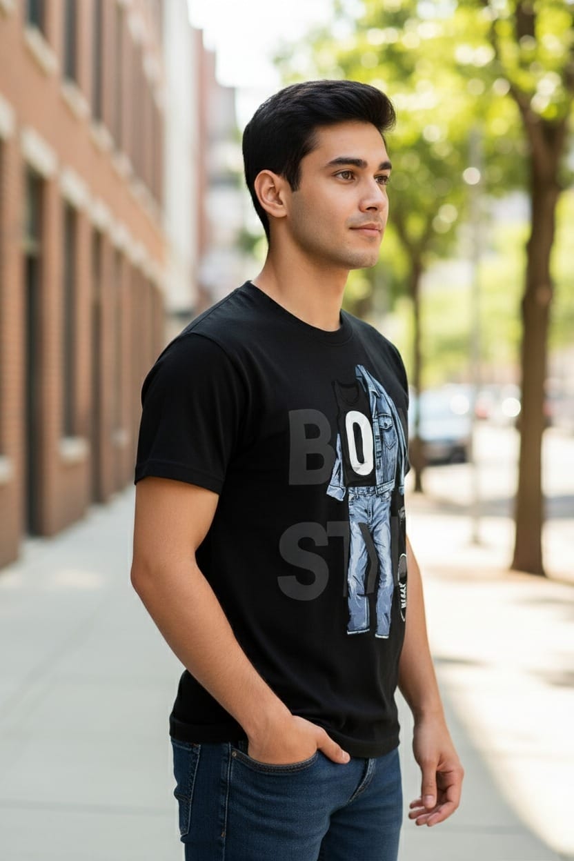 BeSpoken™ | Men’s Boy Style Graphic T-Shirt