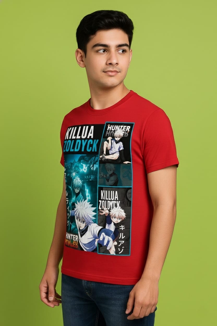 BeSpoken™ | Men’s Electric Assassin Anime Graphic T-Shirt