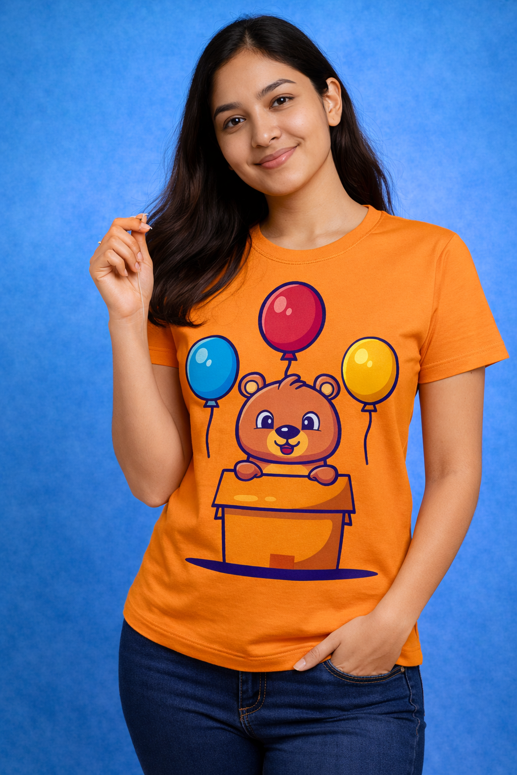 BeSpoken™ | Women’s Playful Bear Balloon Tee