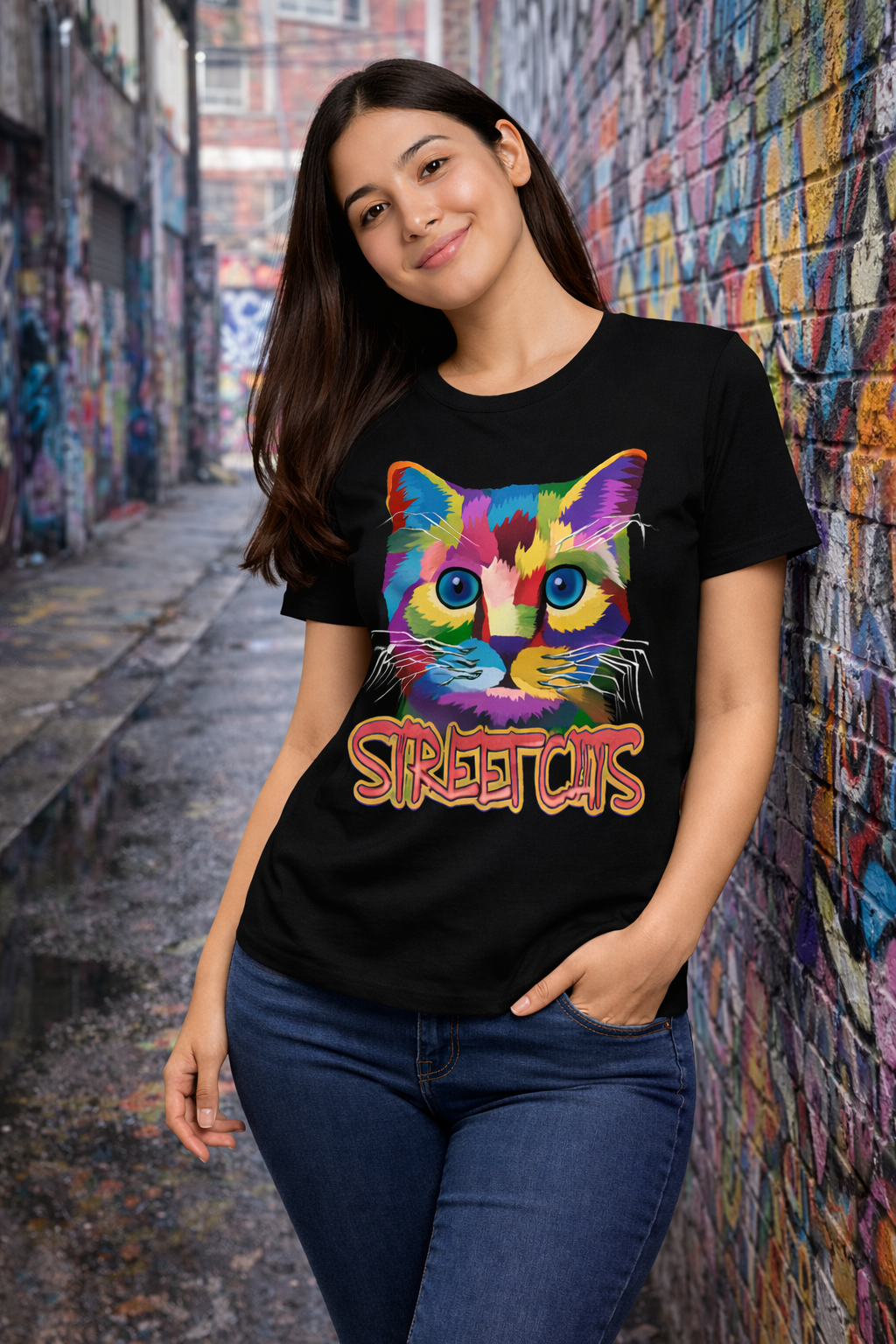 BeSpoken™ | Women’s Street Cats Graphic Tee