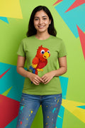 BeSpoken™ | Women’s Parrot Pop Graphic Tee