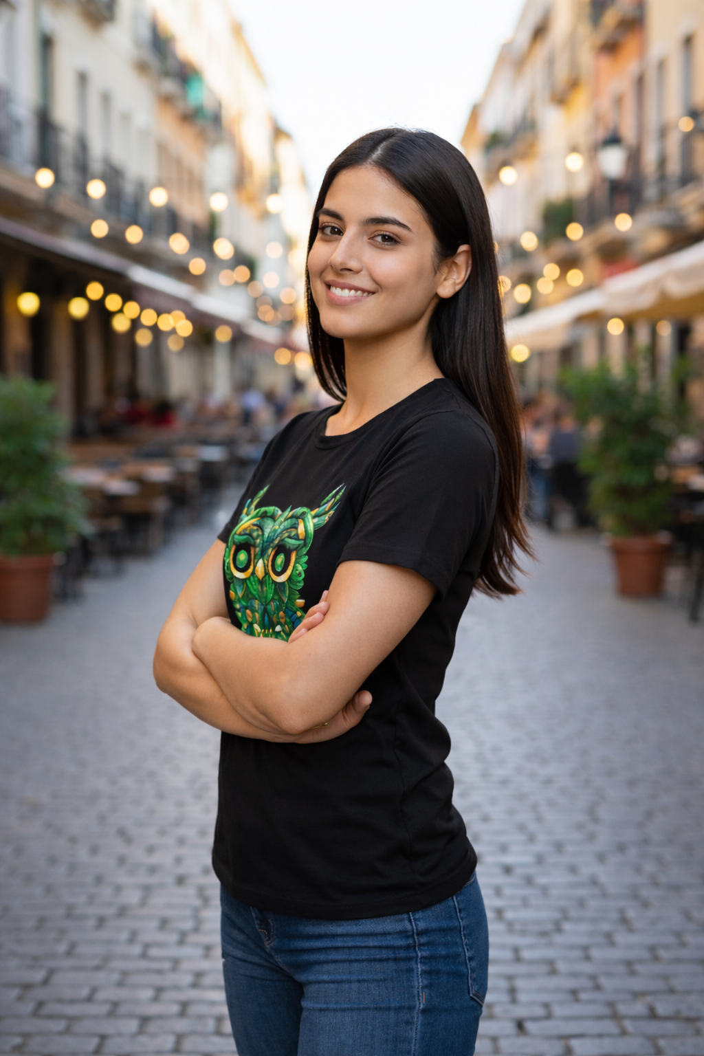 BeSpoken™ | Women’s Verdant Owl Graphic Tee