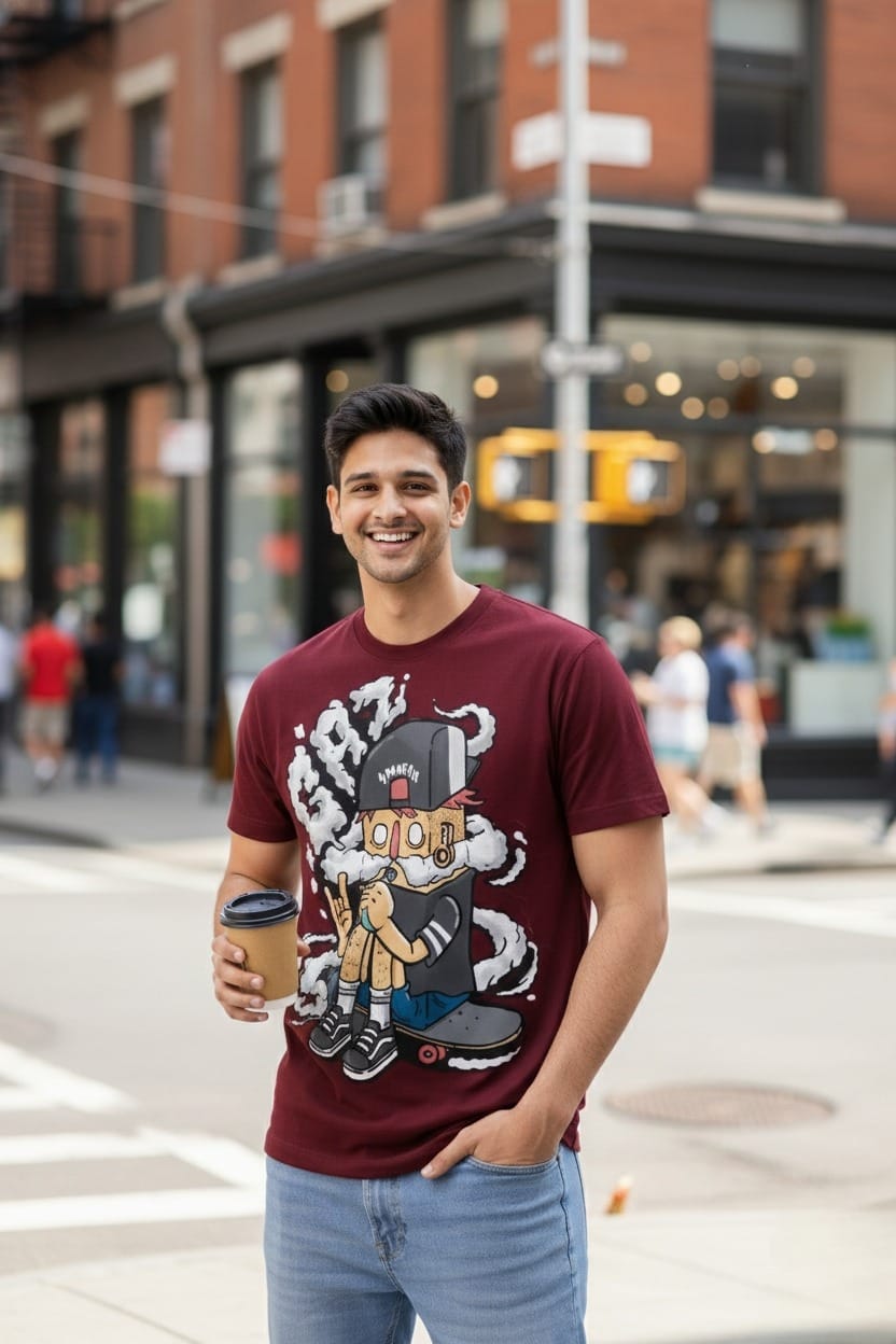 BeSpoken™ | Men’s Urban Smokes Graphic T-Shirt