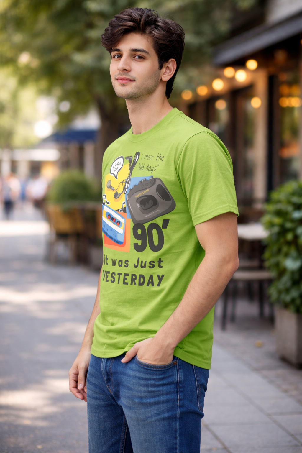BeSpoken™ | Men’s 90’s Was Just Yesterday” Graphic T-Shirt