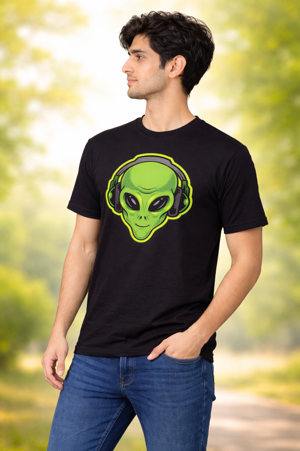 BeSpoken™ | Men’s Alien Frequency Graphic T-Shirt