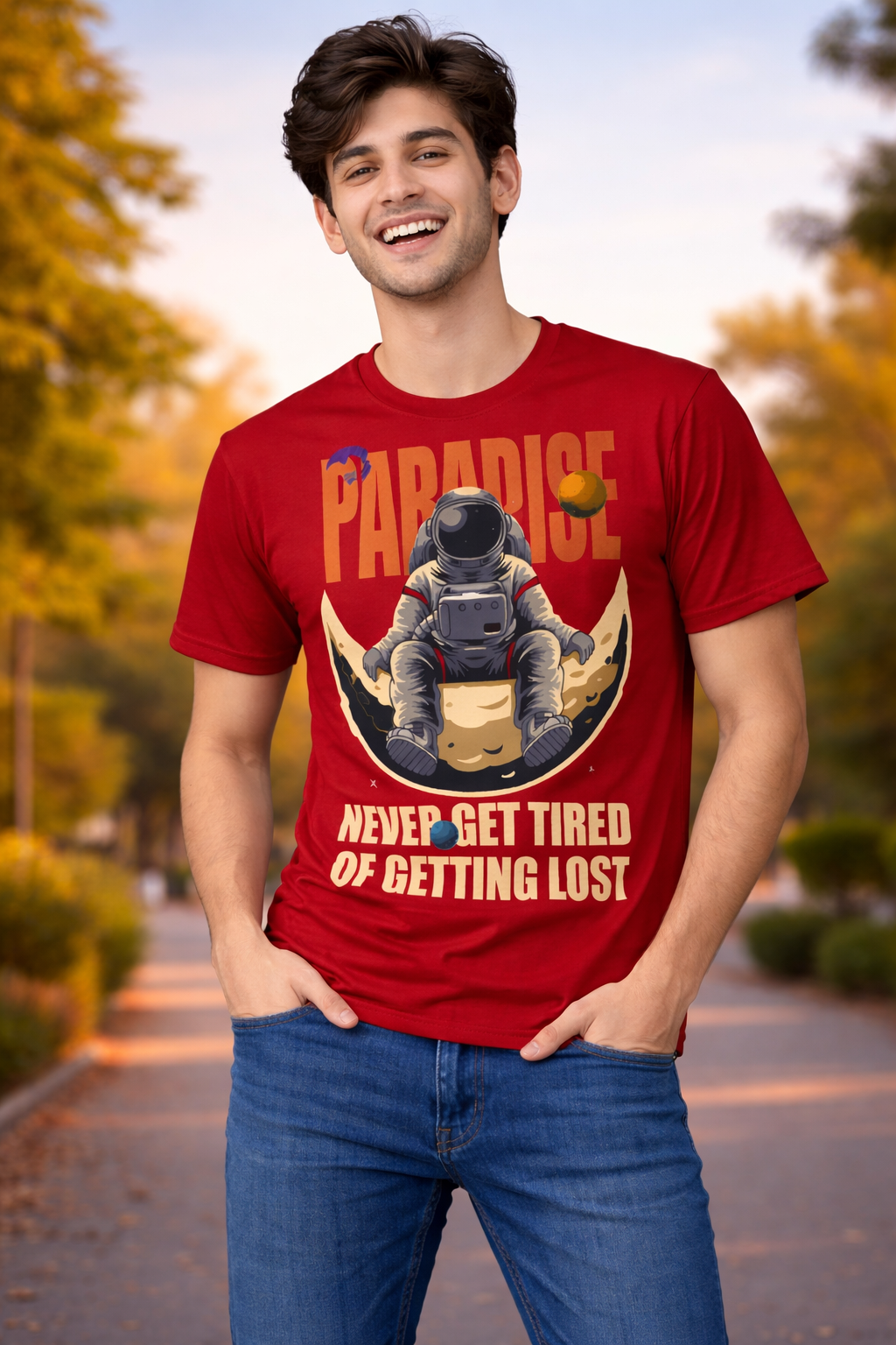 BeSpoken™ | Men’s Never Get Tired of Getting Lost Graphic T-Shirt