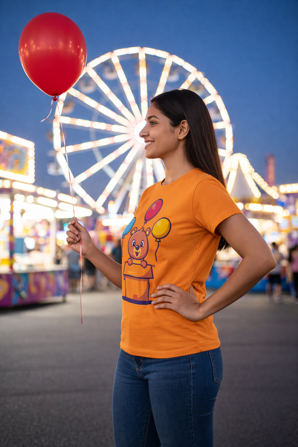 BeSpoken™ | Women’s Playful Bear Balloon Tee