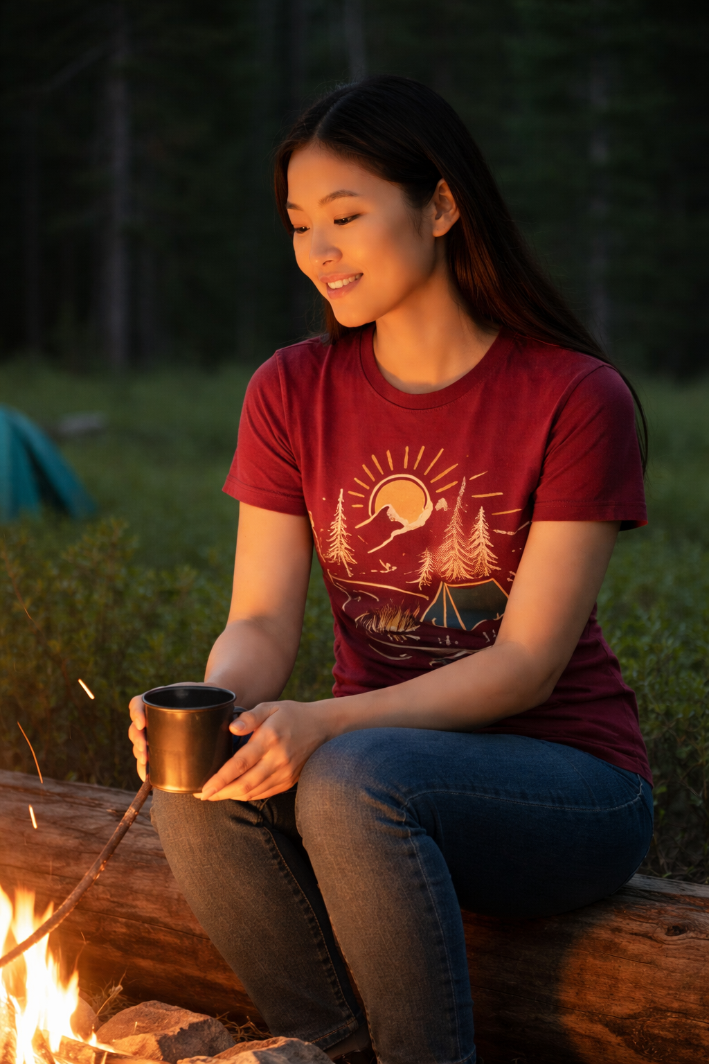 BeSpoken™ | Women’s Camp Under the Sun Graphic Tee