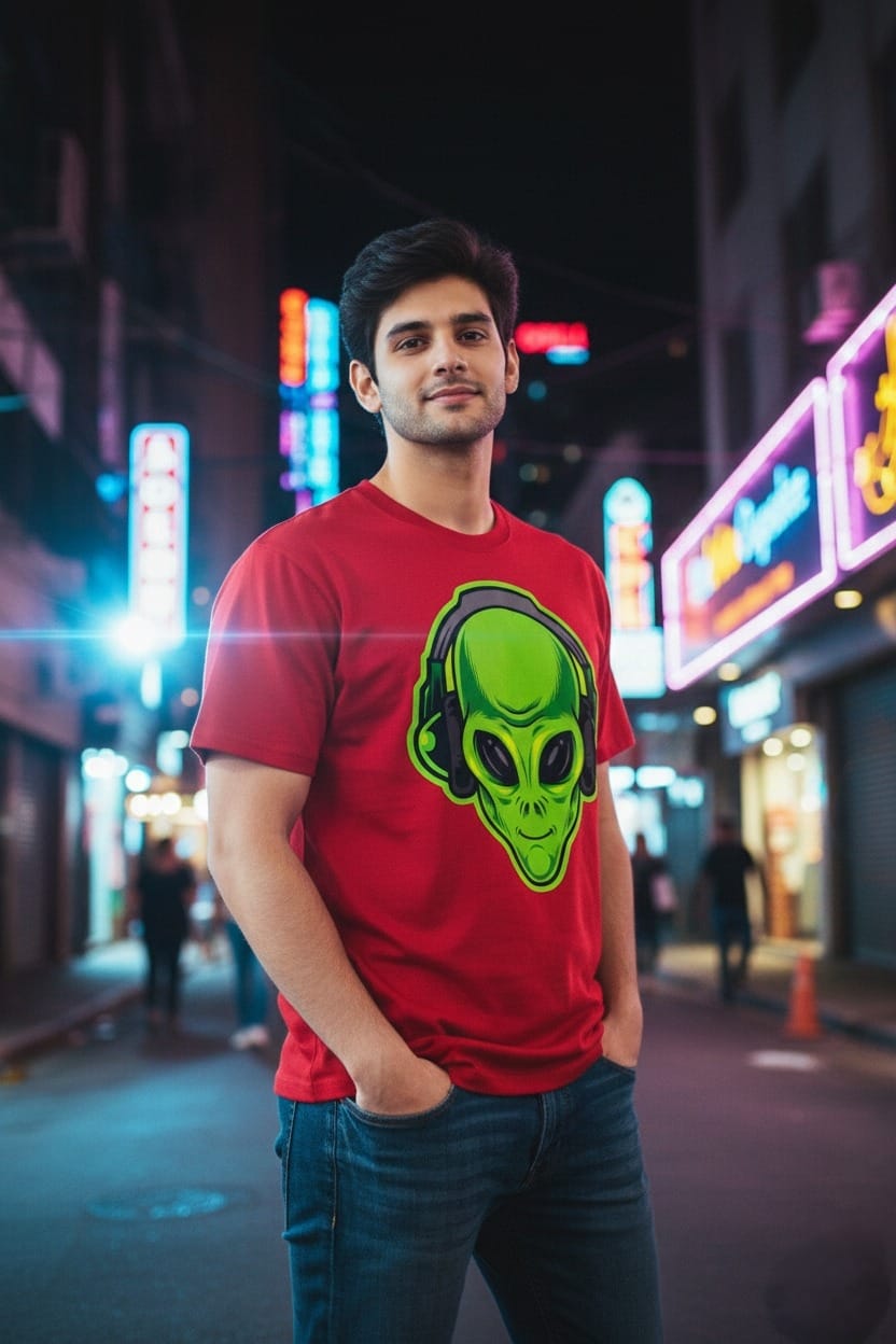 BeSpoken™ | Men’s Alien Frequency Graphic T-Shirt