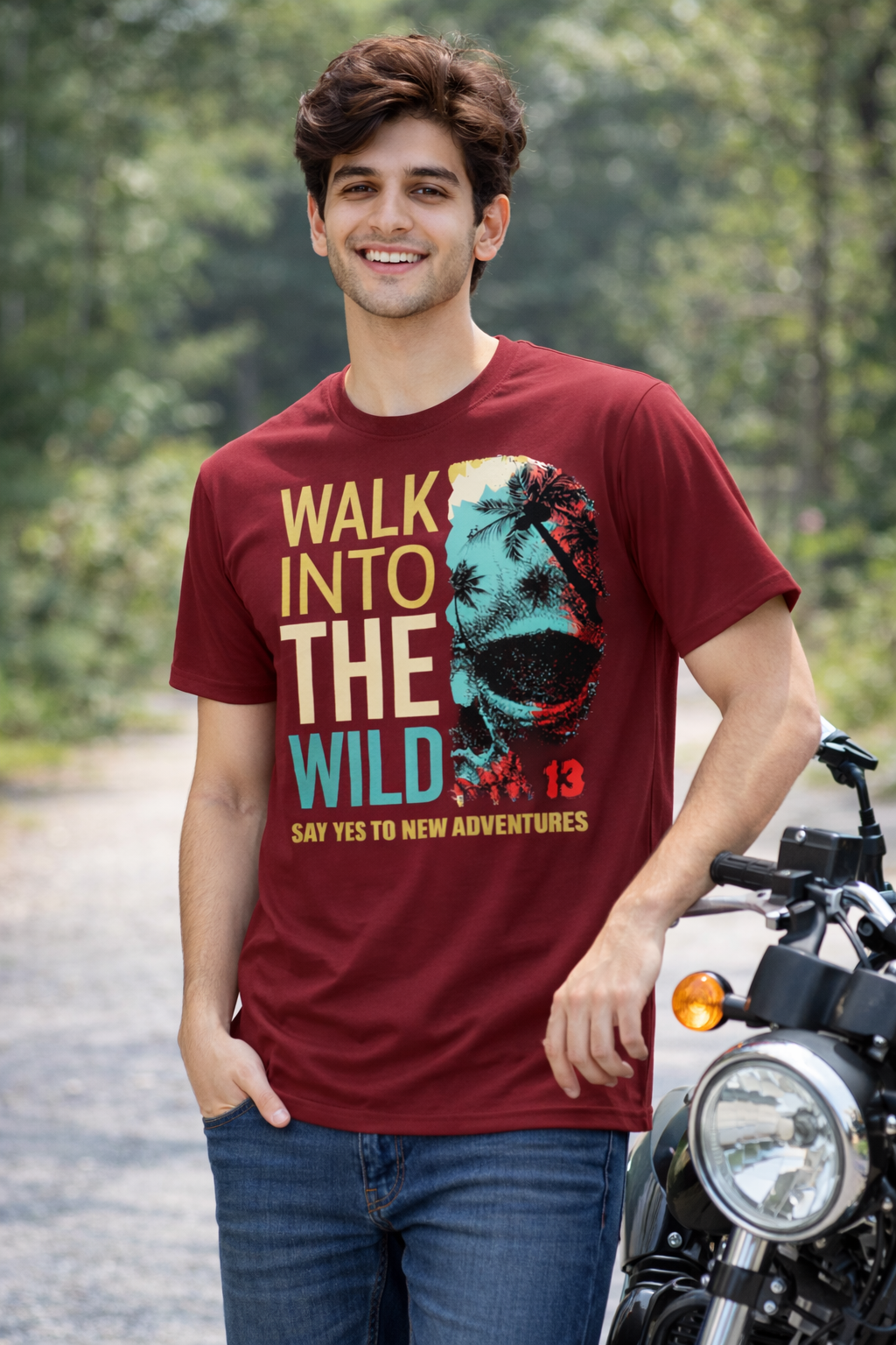 BeSpoken™ | Men’s Walk Into the Wild” Graphic T-Shirt