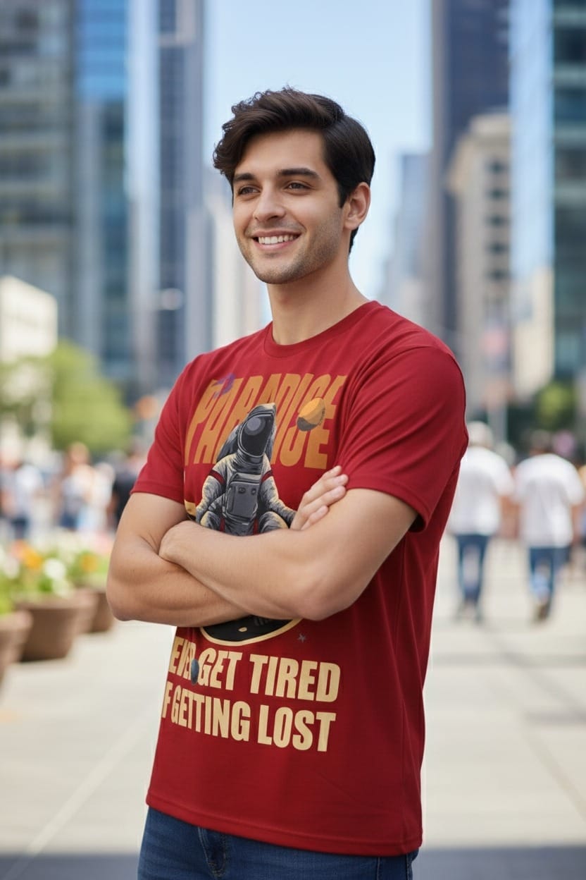 BeSpoken™ | Men’s Never Get Tired of Getting Lost Graphic T-Shirt