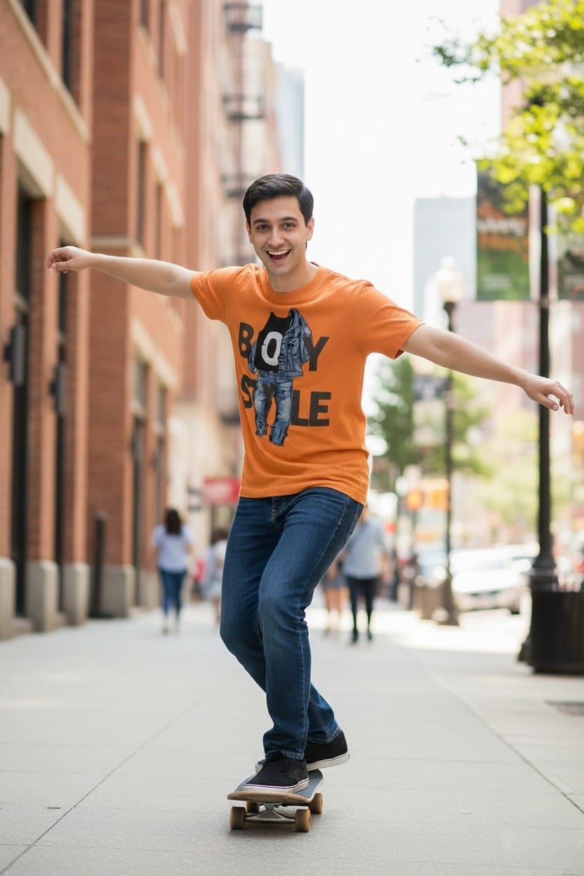 BeSpoken™ | Men’s Boy Style Graphic T-Shirt