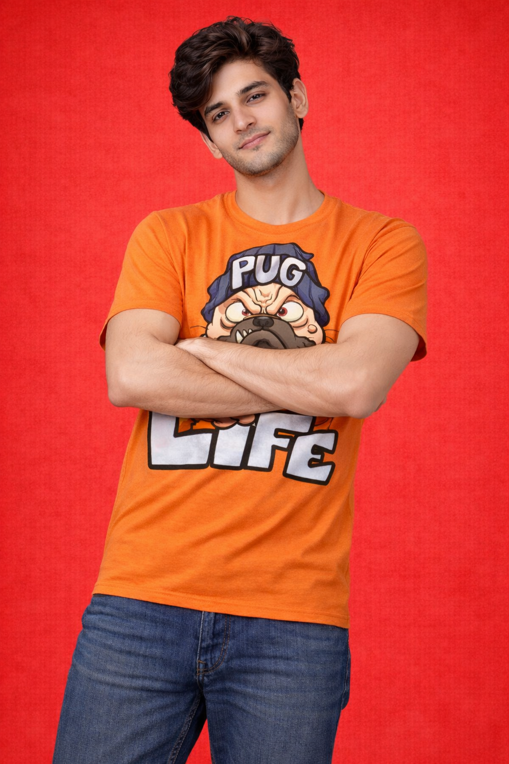 BeSpoken™ | Men’s Graphic Pug Life T-Shirt