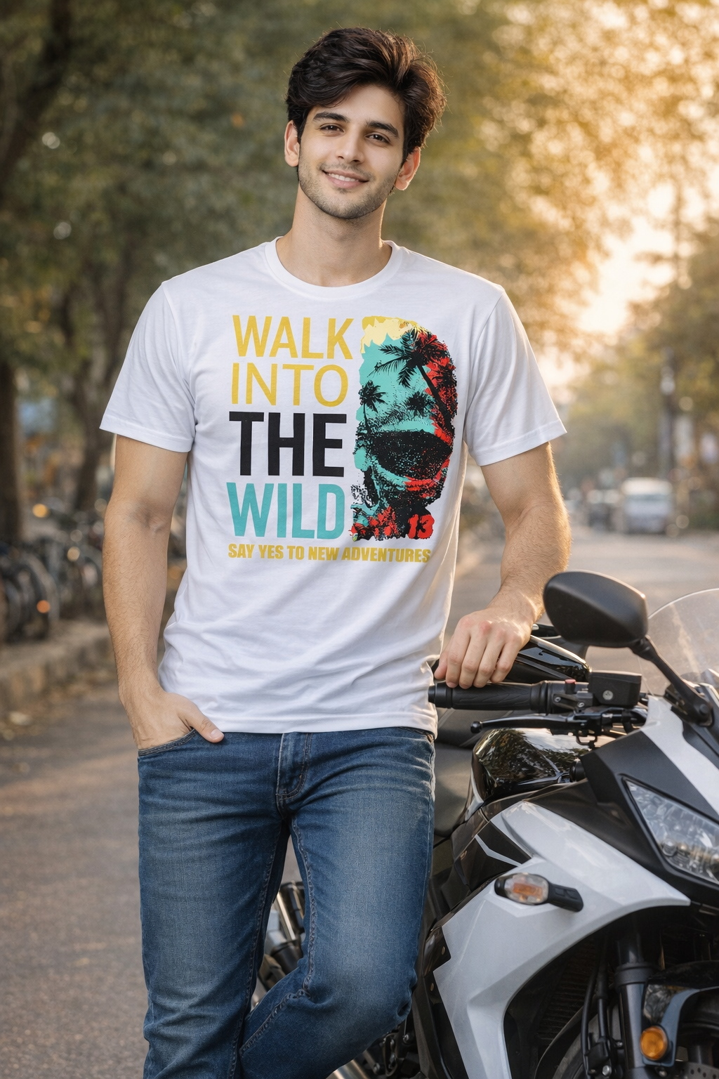 BeSpoken™ | Men’s Walk Into the Wild” Graphic T-Shirt