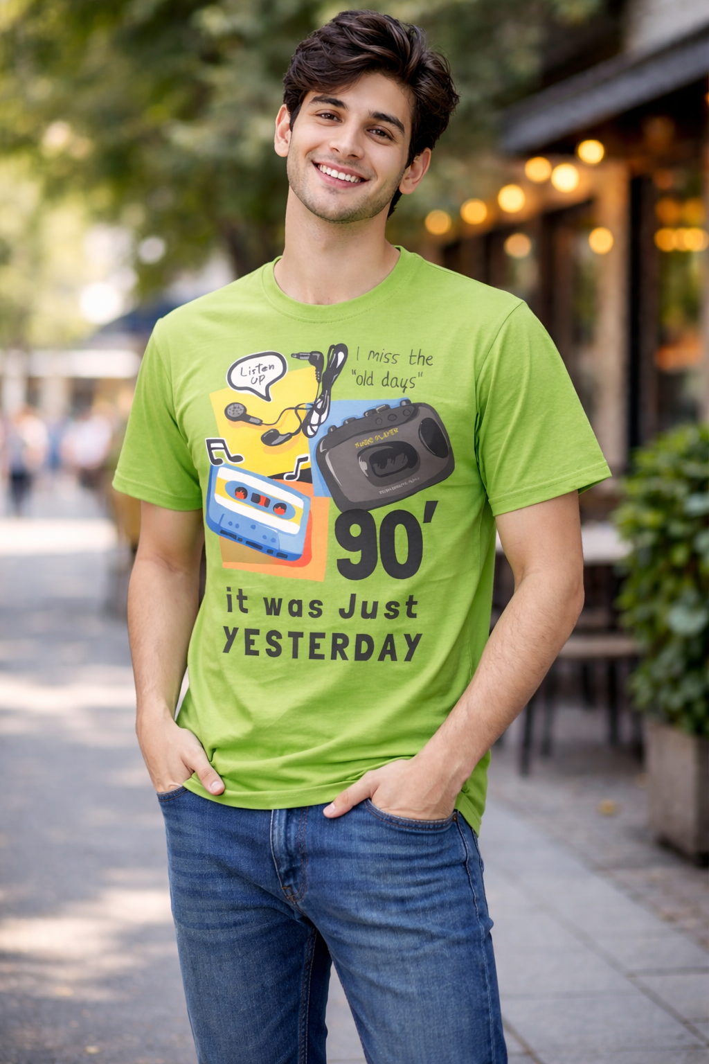 BeSpoken™ | Men’s 90’s Was Just Yesterday” Graphic T-Shirt