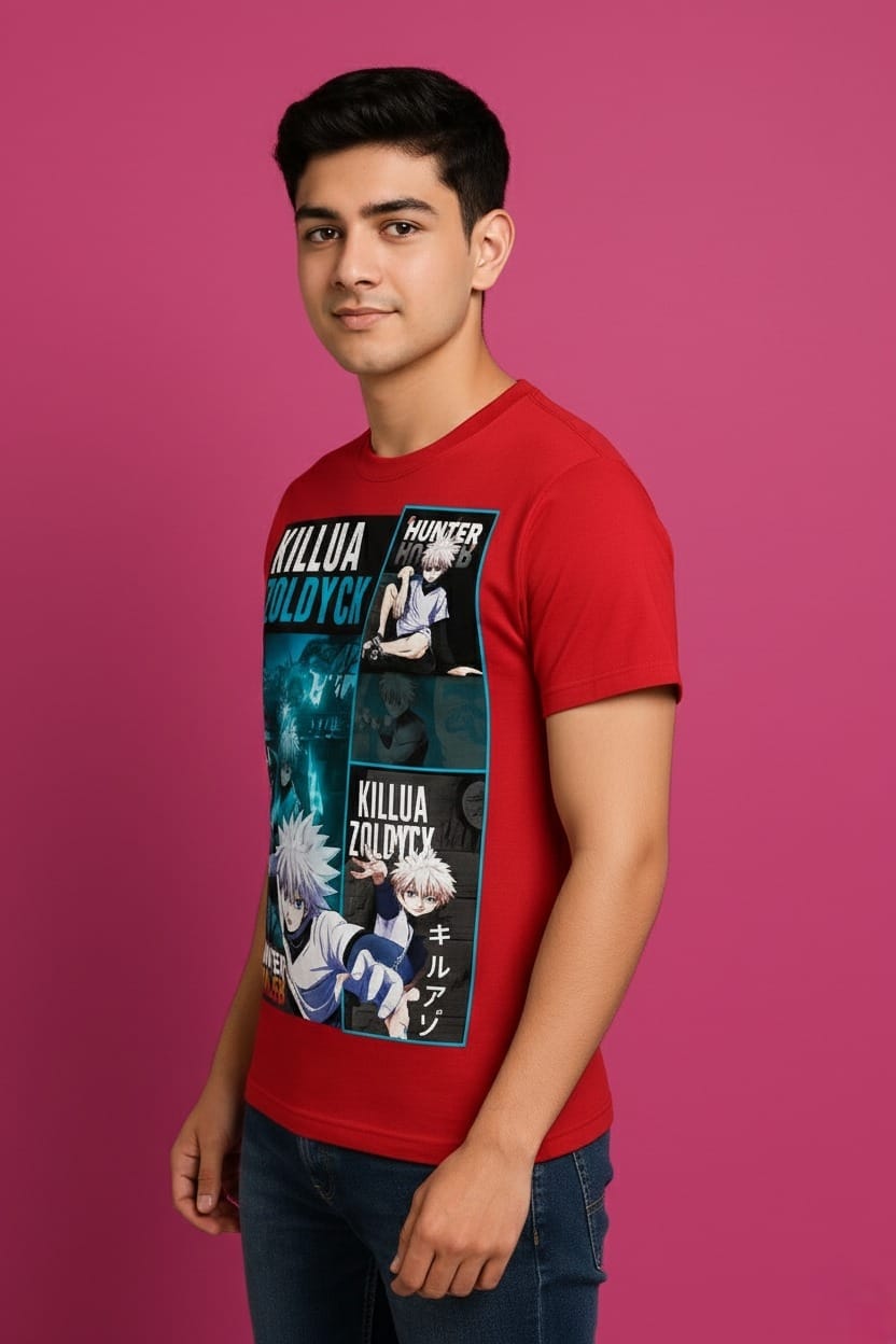 BeSpoken™ | Men’s Electric Assassin Anime Graphic T-Shirt