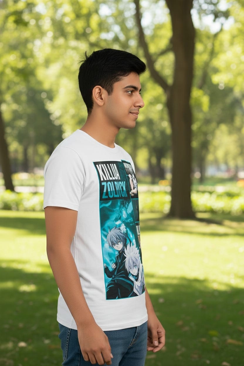 BeSpoken™ | Men’sElectric Assassin Anime Graphic T-Shirt