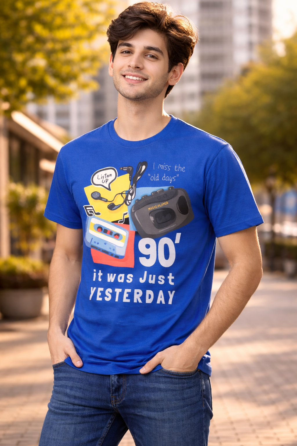 BeSpoken™ | Men’s 90’s Was Just Yesterday” Graphic T-Shirt