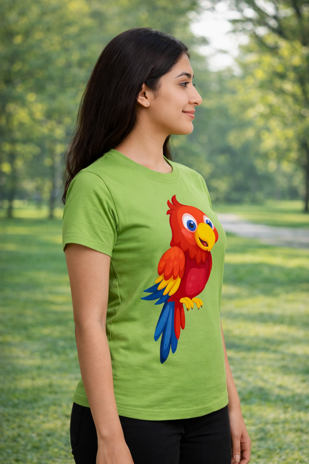 BeSpoken™ | Women’s Parrot Pop Graphic Tee