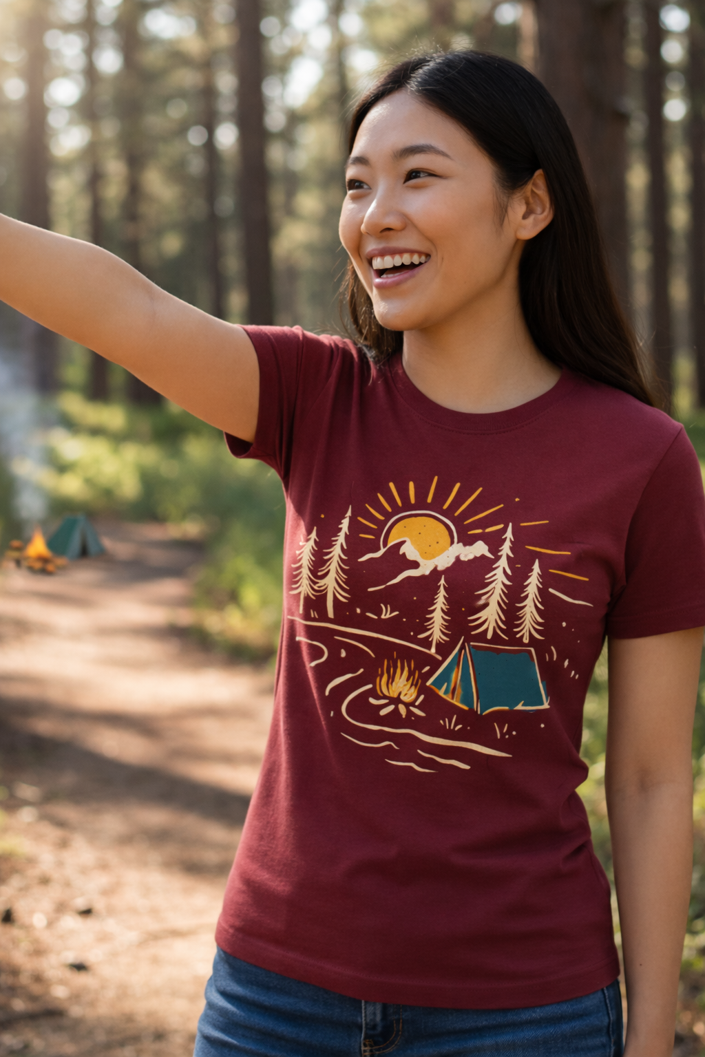 BeSpoken™ | Women’s Camp Under the Sun Graphic Tee