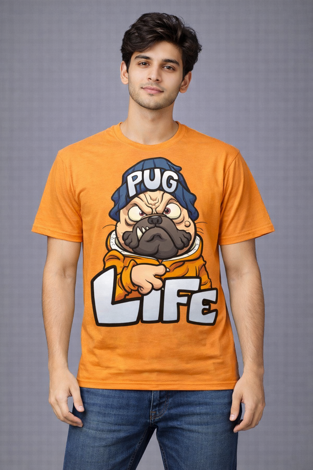 BeSpoken™ | Men’s Graphic Pug Life T-Shirt